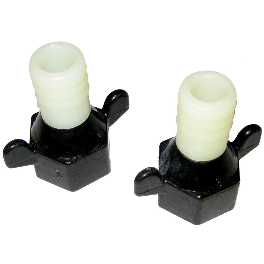 Shurflo by Pentair Straight Fitting Wingnut Swivel - 1/2"-14NPT(F) x 5/8"Barb - Deckhand Marine Supply