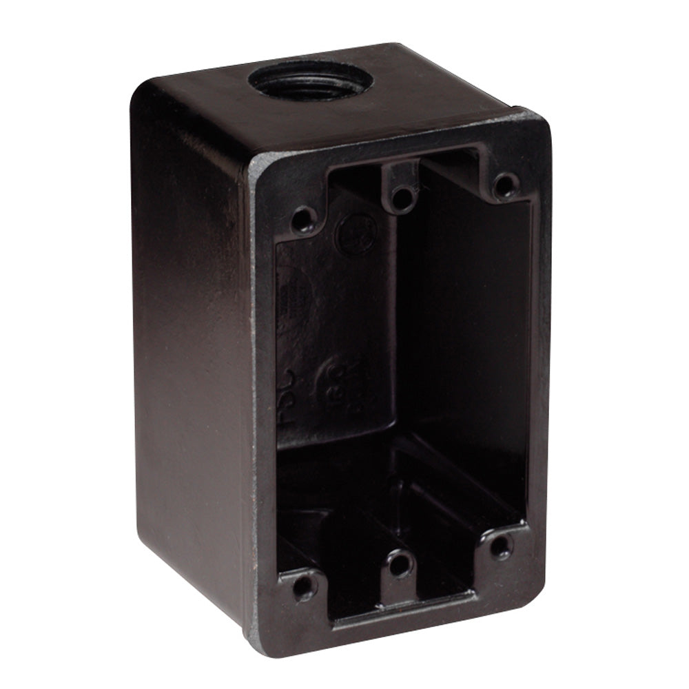 Marinco FS Box Black f/15A, 20A, 30A Receptacles - Deckhand Marine Supply
