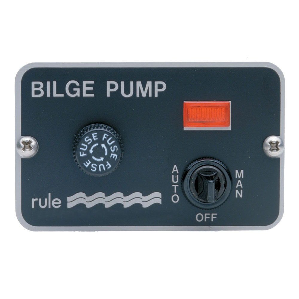 Rule Deluxe 3-Way Panel Lighted Switch f/Auto Float 24/32VDC - Deckhand Marine Supply
