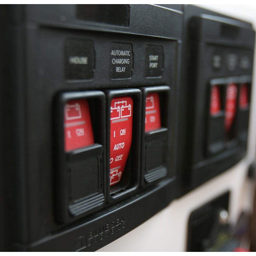 Blue Sea 1147 Remote Control Panel w/(2)2145 & (1)2146 Remote Control Contura Switch - Deckhand Marine Supply