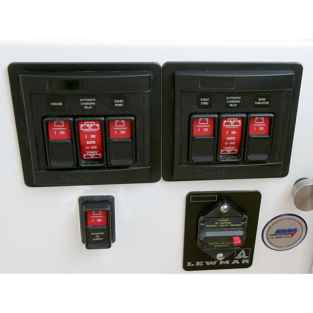 Blue Sea 1147 Remote Control Panel w/(2)2145 & (1)2146 Remote Control Contura Switch - Deckhand Marine Supply