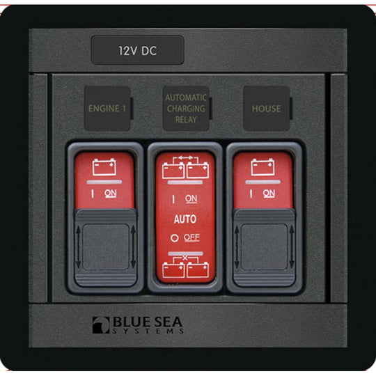 Blue Sea 1147 Remote Control Panel w/(2)2145 & (1)2146 Remote Control Contura Switch - Deckhand Marine Supply