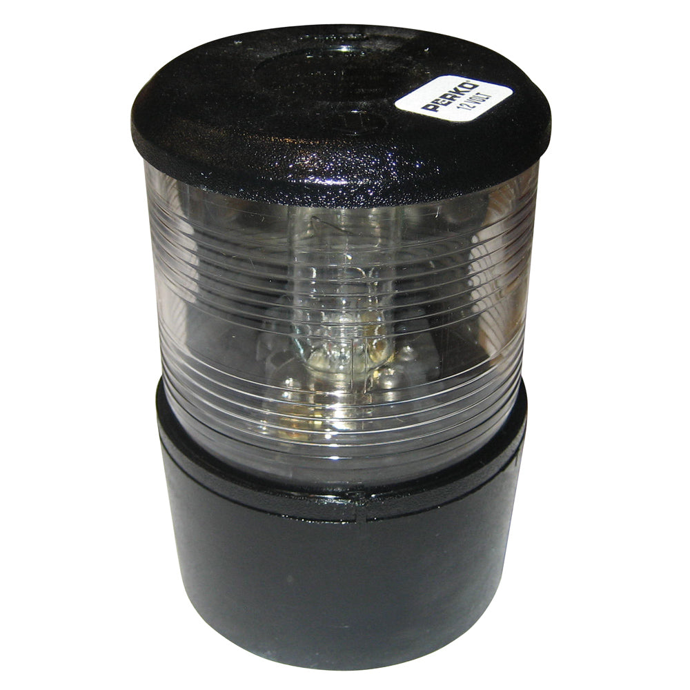 Perko Masthead Light f/Sail or Power Less Than 20M - 12VDC - Black Base Mount/White Light - Deckhand Marine Supply