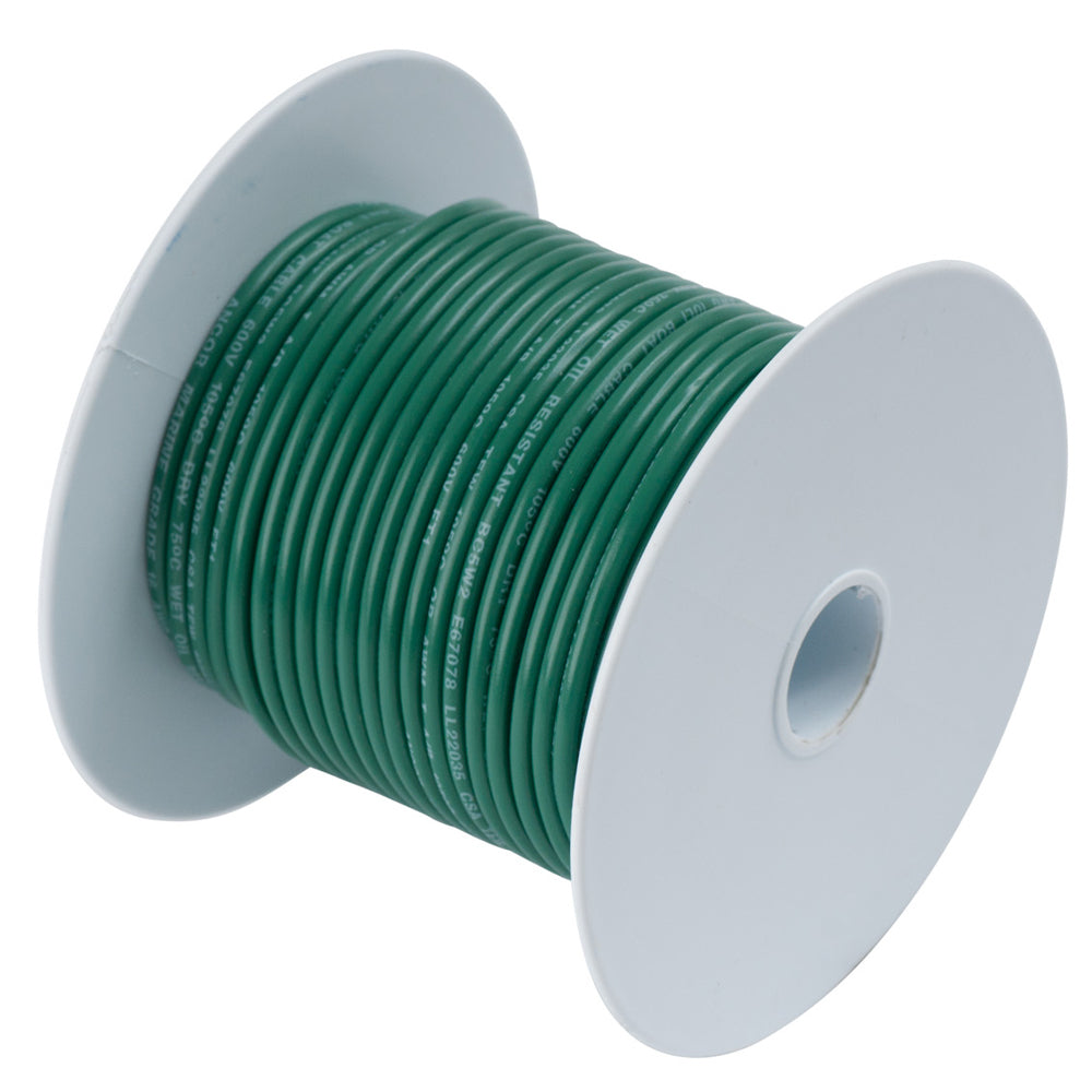 Ancor Green 14AWG Tinned Copper Wire - 100' - Deckhand Marine Supply