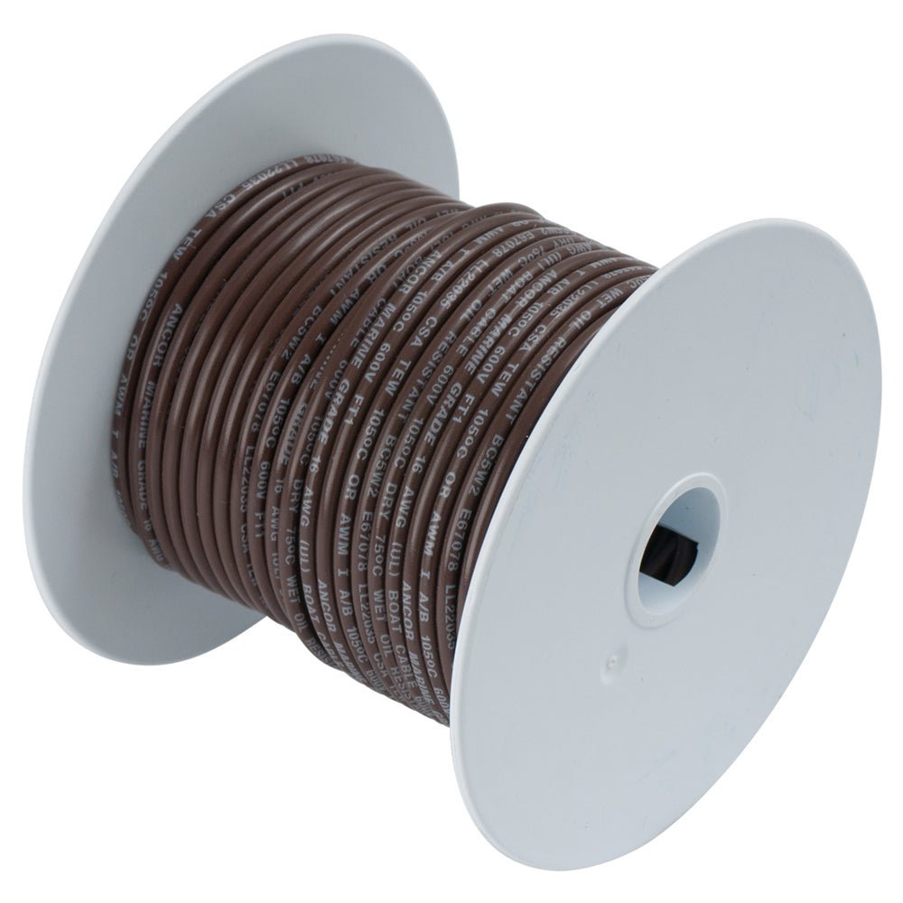 Ancor Brown 14AWG Tinned Copper Wire - 100' - Deckhand Marine Supply