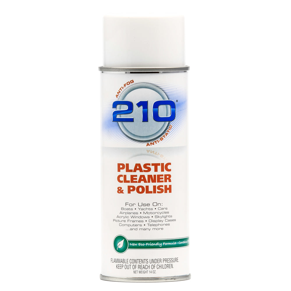 Camco 210 Plastic Cleaner Polish 14oz Spray - Deckhand Marine Supply