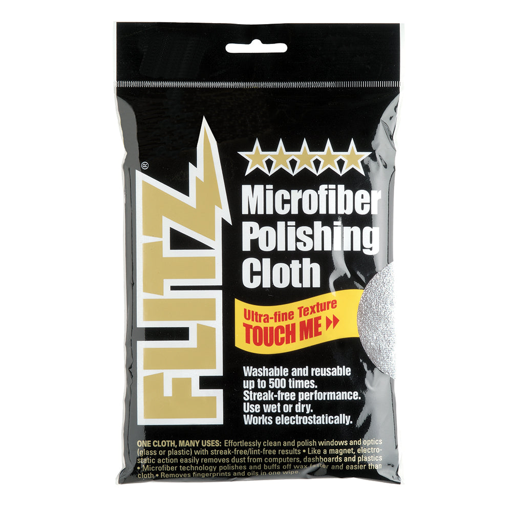 Flitz Microfiber Polishing Cloth - 16" x 16" - Single Bag - Deckhand Marine Supply