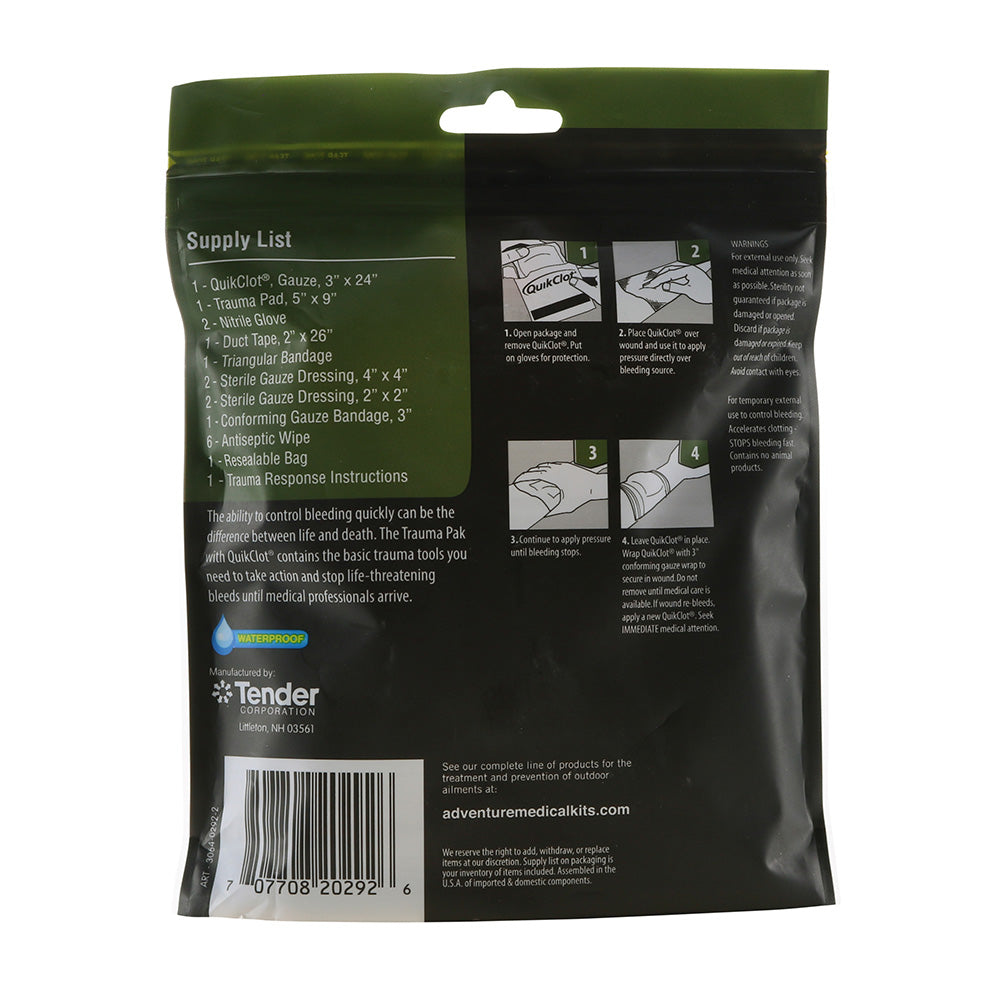 Adventure Medical Trauma Pak w/QuikClot - Deckhand Marine Supply