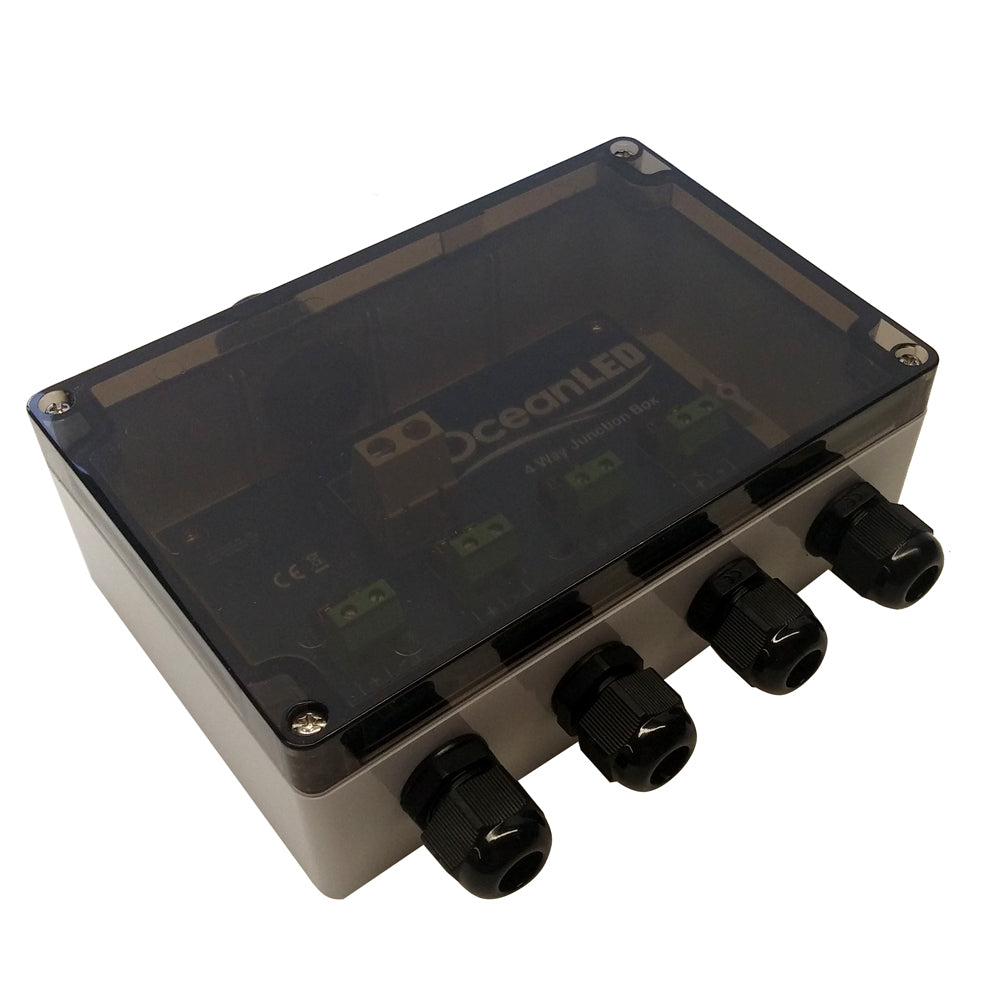 OceanLED Standard 4-Way Junction Box - Deckhand Marine Supply