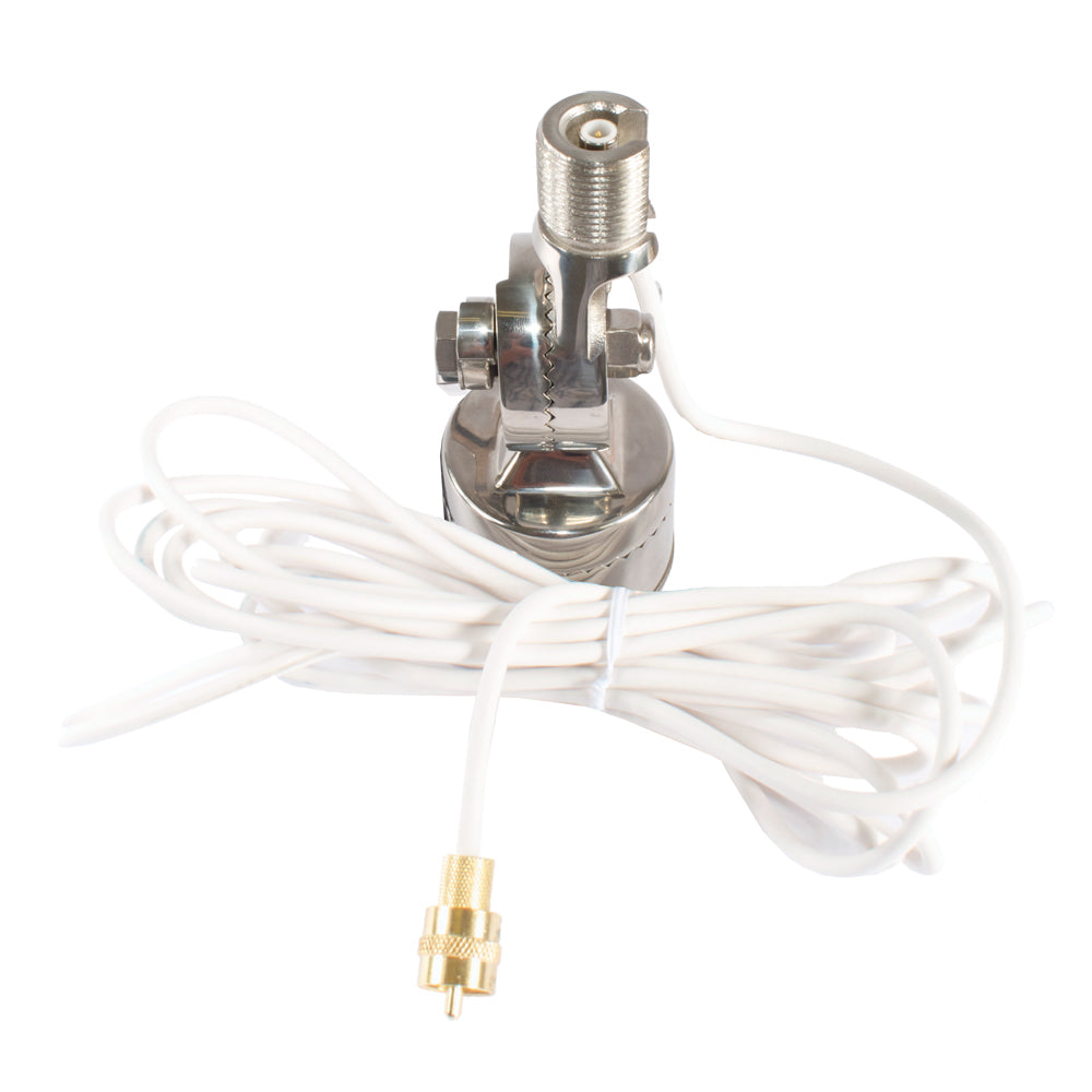 Shakespeare Quick Connect SS Rail Mount w/Cable f/Quick Connect Antenna - Deckhand Marine Supply