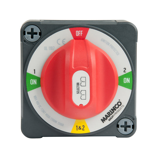 BEP Pro Installer 400A EZ-Mount Battery Selector Switch (1-2-Both-Off) - Deckhand Marine Supply