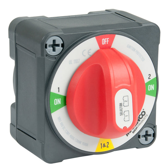 BEP Pro Installer 400A EZ-Mount Battery Selector Switch (1-2-Both-Off) - Deckhand Marine Supply