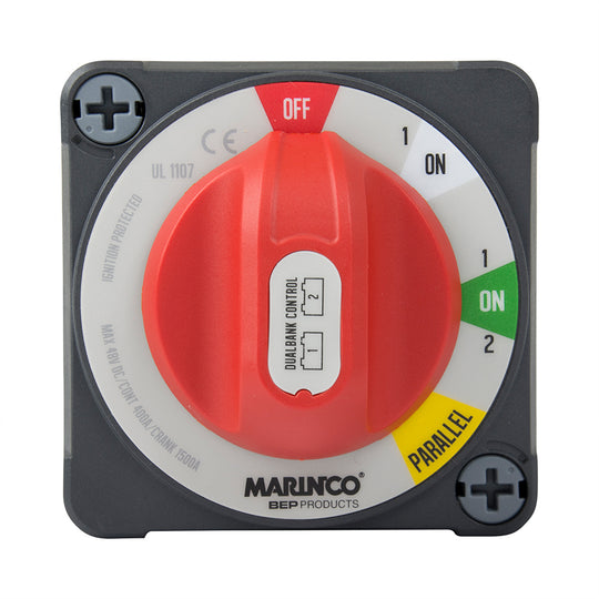 BEP Pro Installer 400a EZ-Mount Dual Bank Control Battery Switch - MC10 - Deckhand Marine Supply