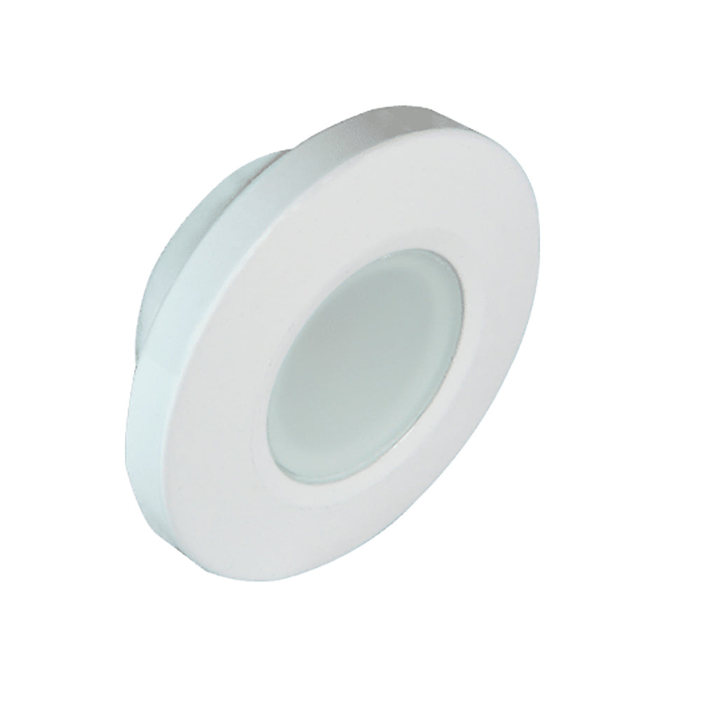 Lumitec Orbit Flush Mount Down Light Spectrum RGBW - White Housing - Deckhand Marine Supply