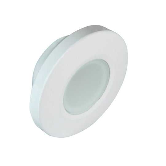 Lumitec Orbit Flush Mount Down Light Spectrum RGBW - White Housing - Deckhand Marine Supply