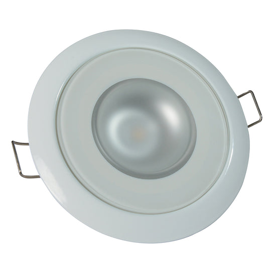 Lumitec Mirage Flush Mount Down Light Spectrum RGBW - White Housing - Deckhand Marine Supply