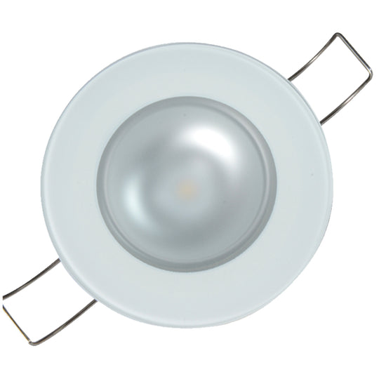 Lumitec Mirage Flush Mount Down Light Spectrum RGBW - Glass Bezel - Deckhand Marine Supply