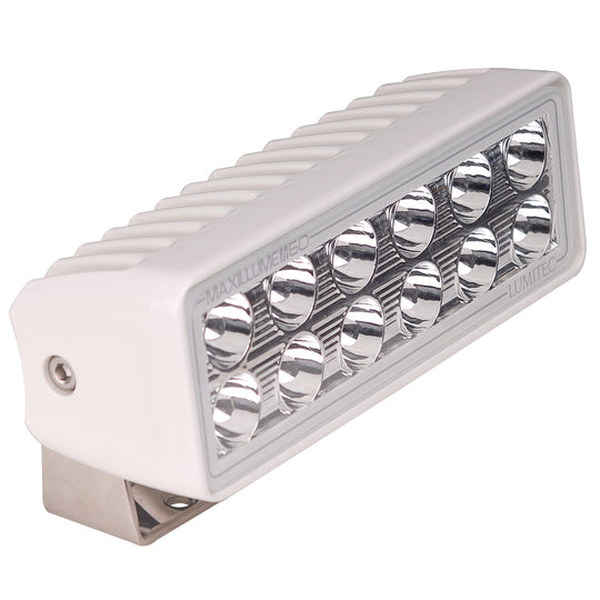 Lumitec Maxillume h60 - Trunnion Mount Flood Light - White Dimming - White Housing - Deckhand Marine Supply