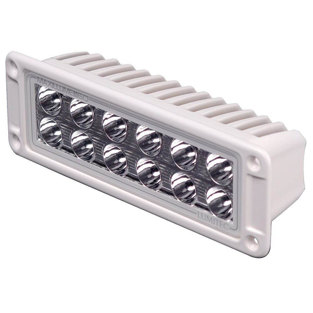 Lumitec Maxillumeh60 - Flush Mount Flood Light - White Housing - White Dimming - Deckhand Marine Supply
