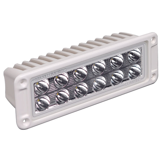 Lumitec Maxillumeh60 - Flush Mount Flood Light - White Housing - White Dimming - Deckhand Marine Supply