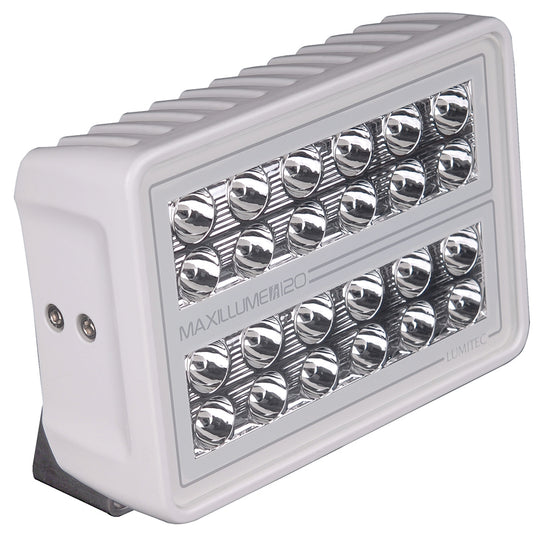 Lumitec Maxillume h120 - Trunnion Mount Flood Light - White Housing - White Dimming - Deckhand Marine Supply