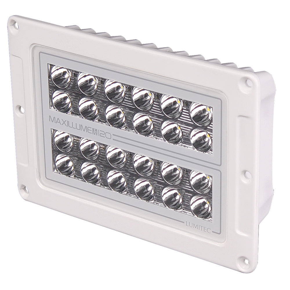 Lumitec Maxillume h120 - Flush Mount Flood Light - White Housing - White Dimming - Deckhand Marine Supply