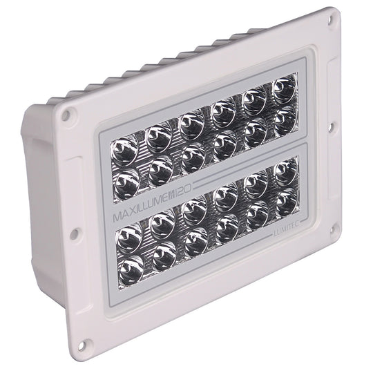 Lumitec Maxillume h120 - Flush Mount Flood Light - White Housing - White Dimming - Deckhand Marine Supply