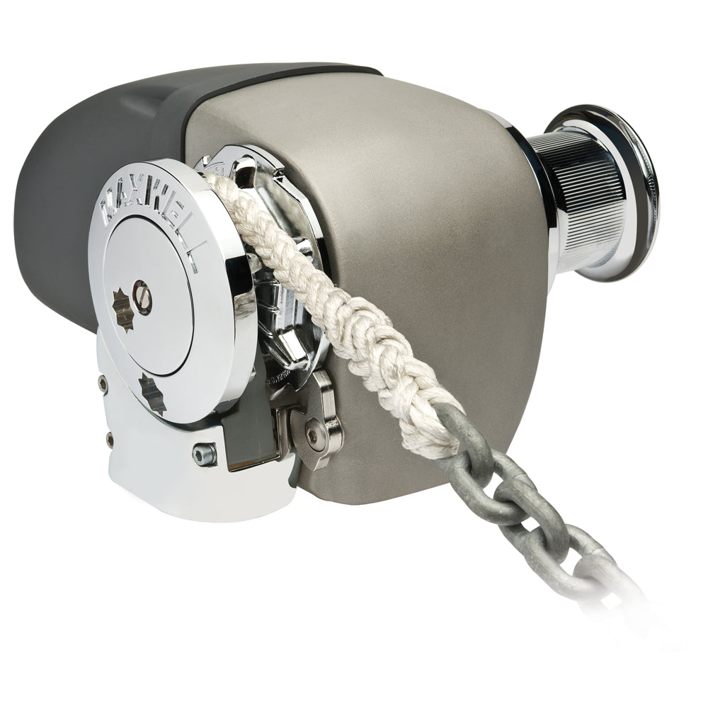 Maxwell HRC 10-8 Rope Chain Horizontal Windlass 5/16" Chain, 5/8" Rope 12V, with Capstan - Deckhand Marine Supply