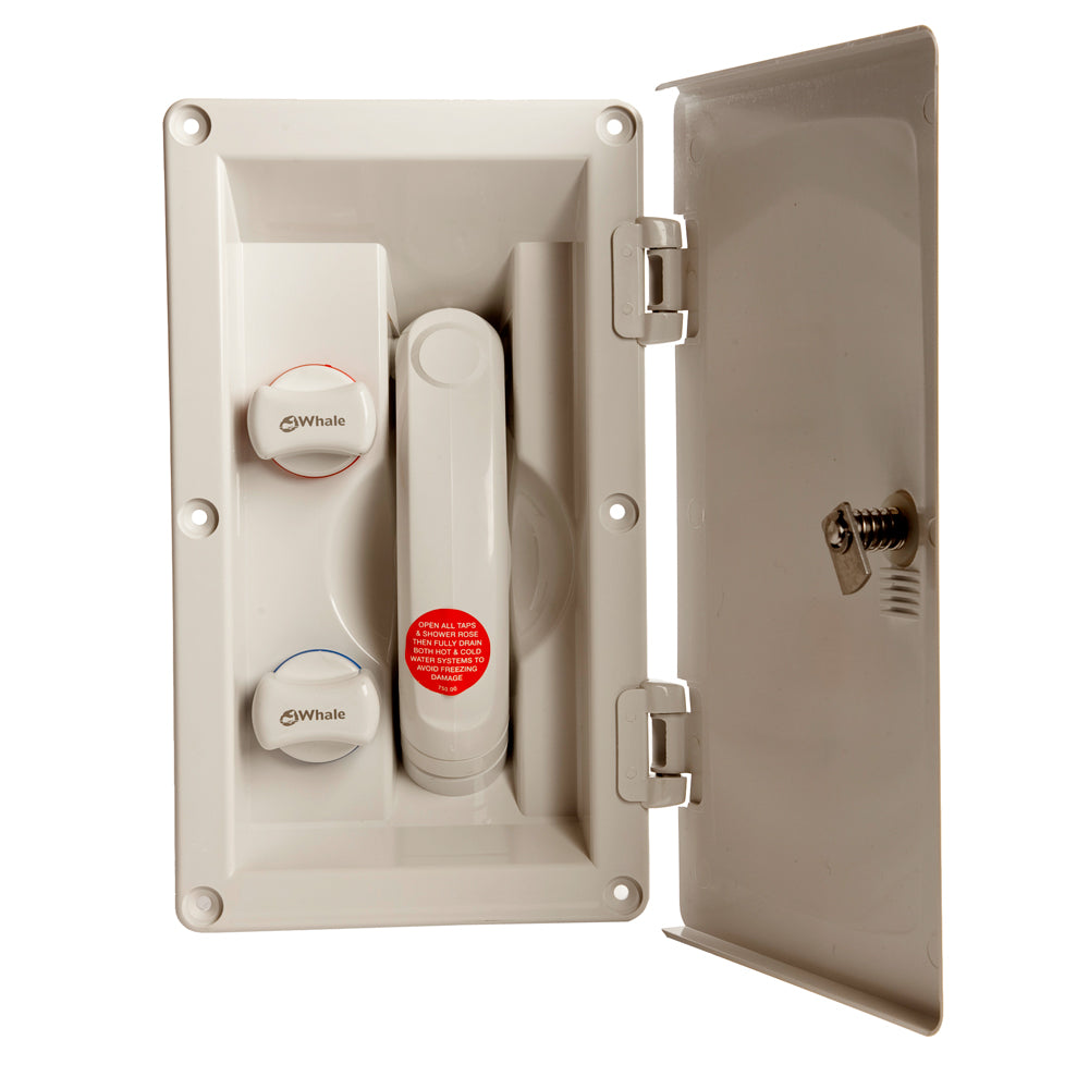 Whale Swim 'N' Rinse Transom Shower Hot & Cold Mixer w/Cover - Deckhand Marine Supply
