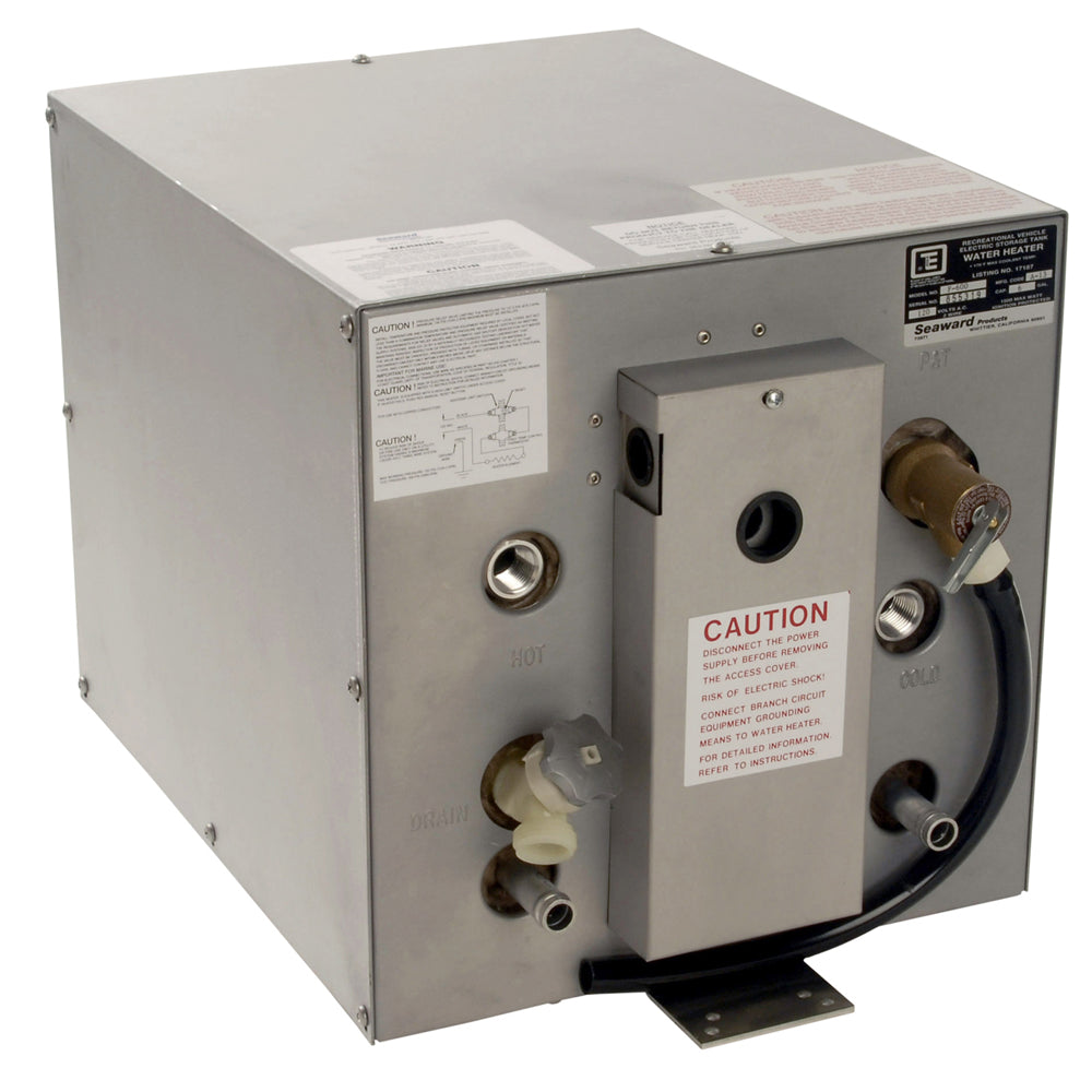 Whale Seaward 6 Gallon Hot Water Heater w/Front Heat Exchanger - Galvanized Steel - 120V - 1500W - Deckhand Marine Supply