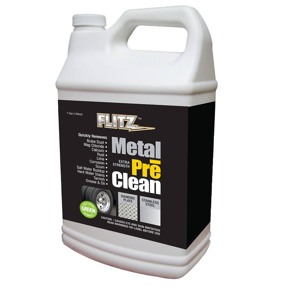 Flitz Metal Pre-Clean - All Metals Including Stainless Steel - Gallon Refill - Deckhand Marine Supply