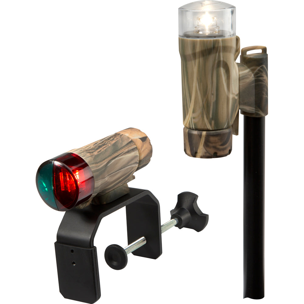 Attwood Clamp-On Portable LED Light Kit - RealTree Max-4 Camo - Deckhand Marine Supply