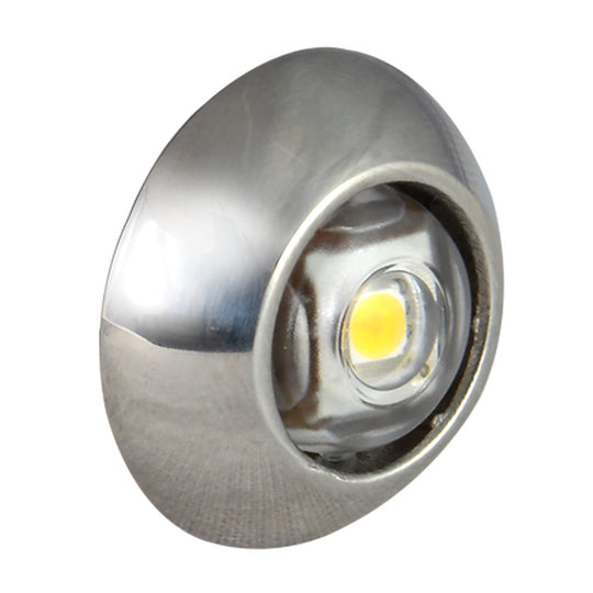 Lumitec Exuma Courtesy Light - Polished Stainless Housing - Blue Light - Deckhand Marine Supply