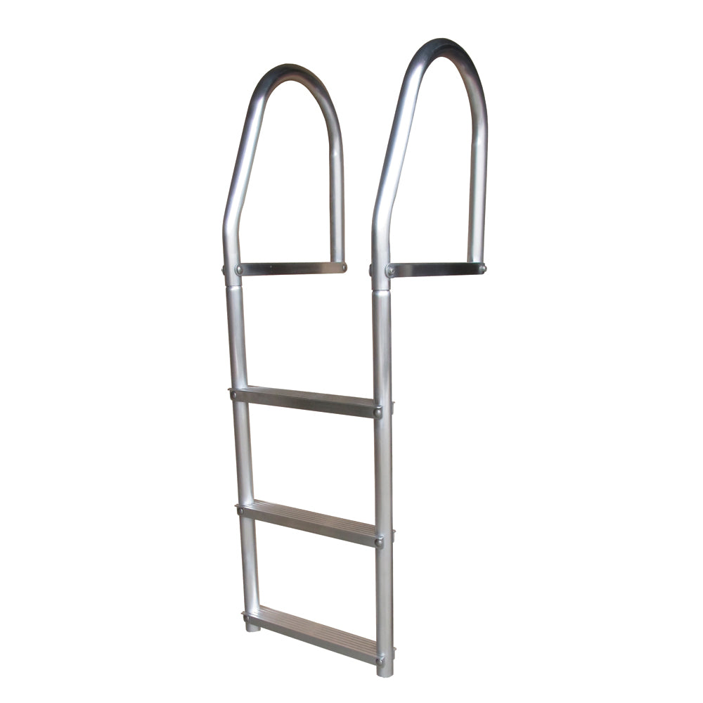 Dock Edge Fixed Eco - Weld Free Aluminum 3-Step Dock Ladder - Deckhand Marine Supply
