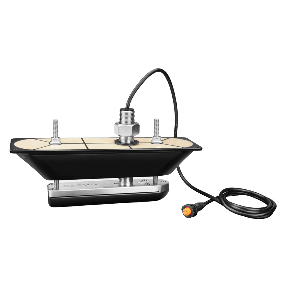 Garmin GT30-TH SS Thru-Hull DownVu/SideVu Scanning Transducer w/Temp f/Hull Deadrises Less Than 5 - Deckhand Marine Supply