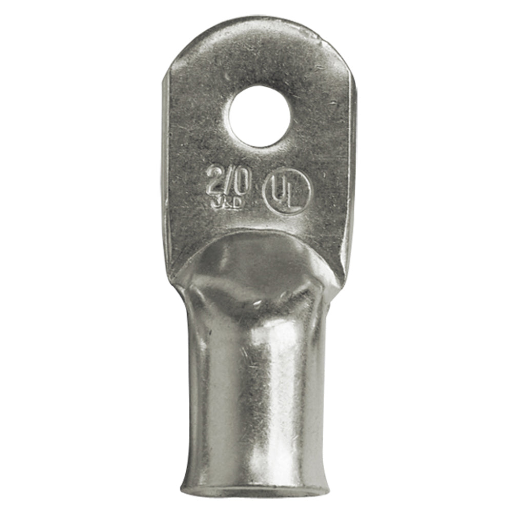 Ancor Heavy Duty 2 AWG 1/4" Tinned Lug - 2-Pack - Deckhand Marine Supply