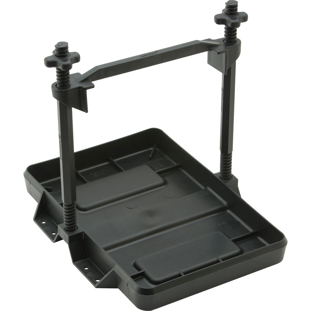 Attwood Heavy-Duty All-Plastic Adjustable Battery Tray - 24 Series - Deckhand Marine Supply