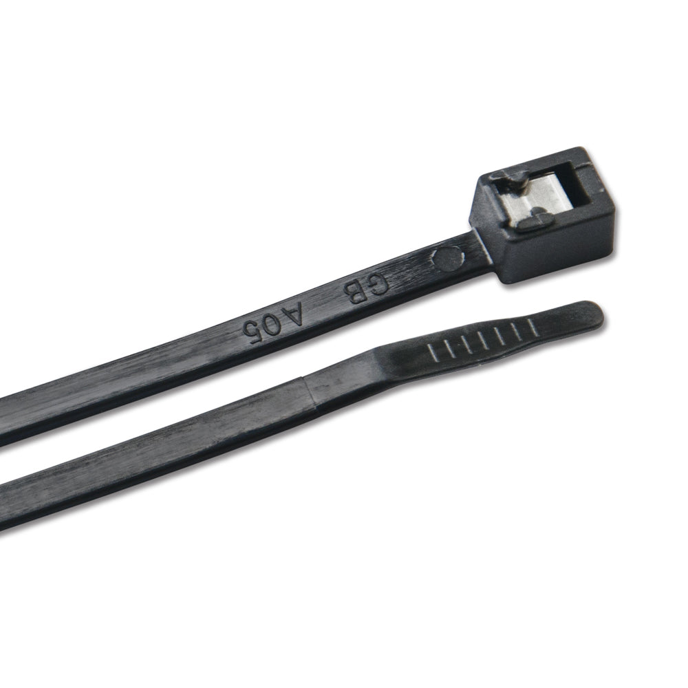 Ancor 8" UV Black Self Cutting Cable Zip Ties - 500-Pack - Deckhand Marine Supply