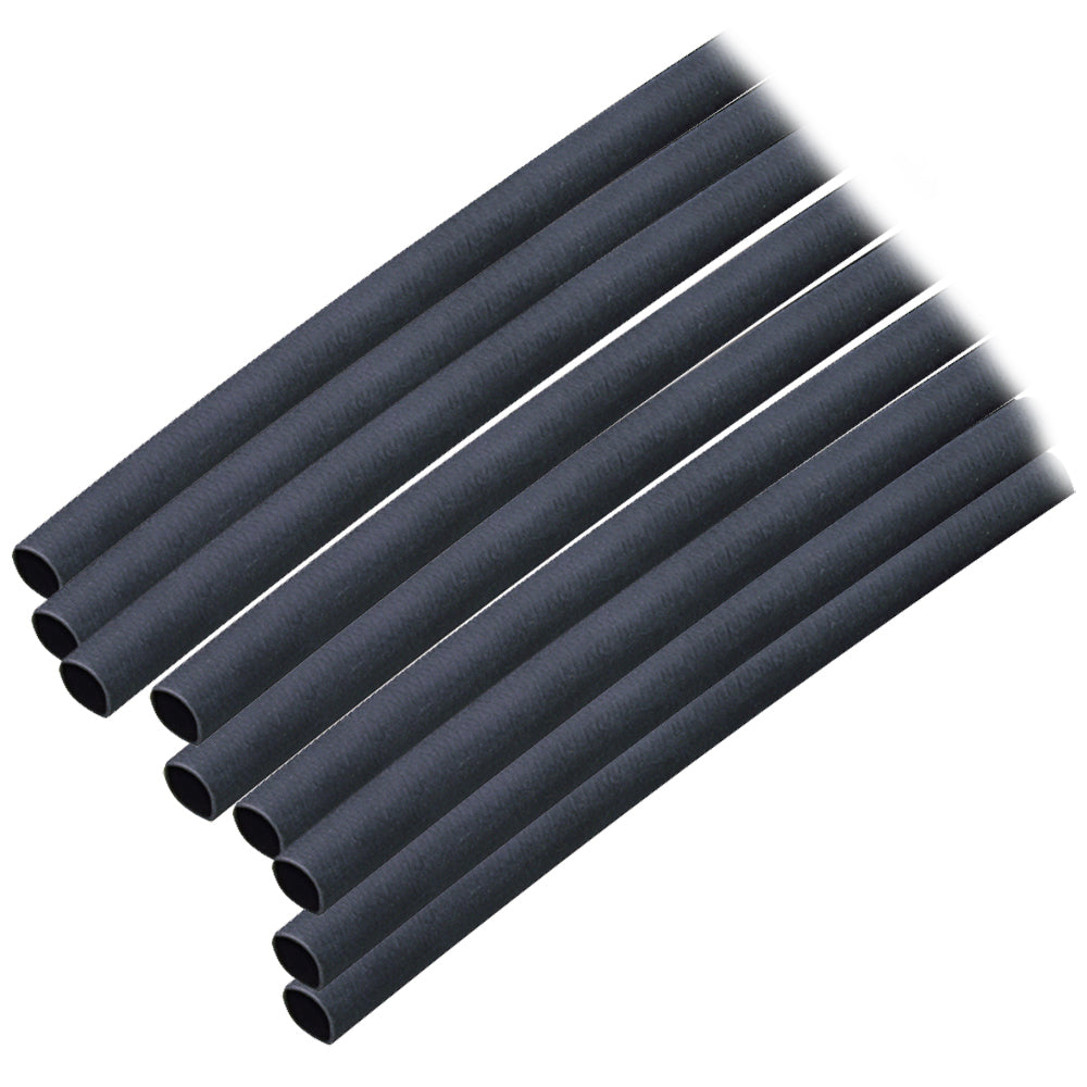 Ancor Adhesive Lined Heat Shrink Tubing (ALT) - 3/16" x 6" - 10-Pack - Black - Deckhand Marine Supply