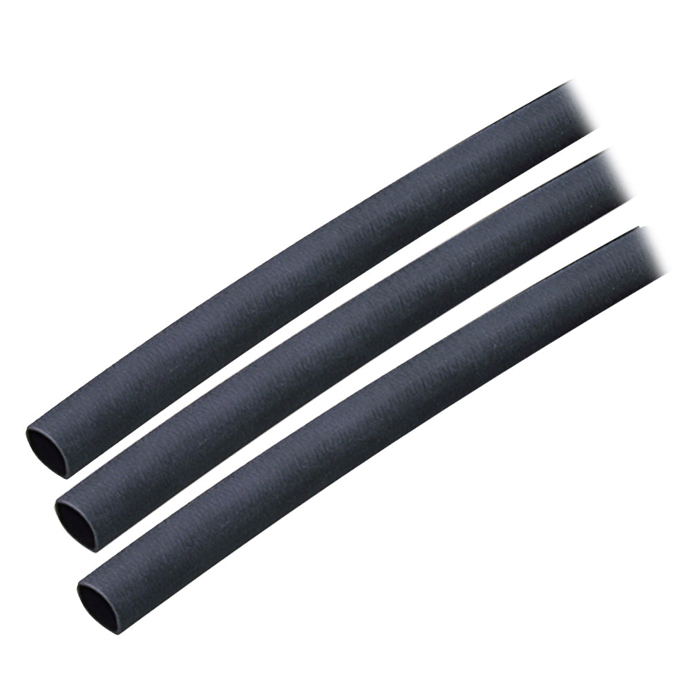 Ancor Adhesive Lined Heat Shrink Tubing (ALT) - 1/4" x 3" - 3-Pack - Black - Deckhand Marine Supply