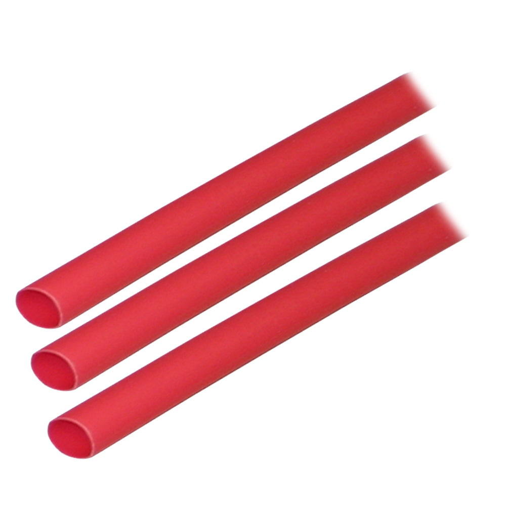 Ancor Adhesive Lined Heat Shrink Tubing (ALT) - 1/4" x 3" - 3-Pack - Red - Deckhand Marine Supply