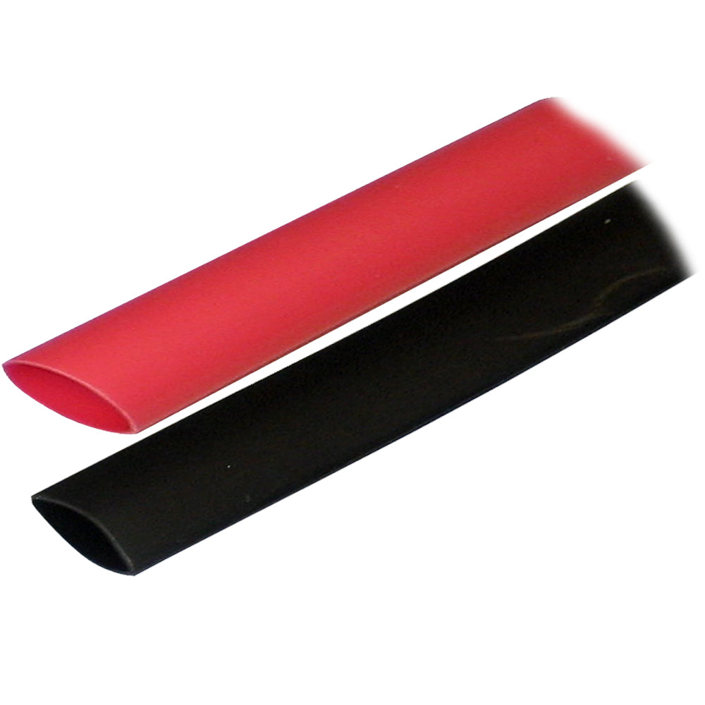 Ancor Adhesive Lined Heat Shrink Tubing (ALT) - 3/4" x 3" - 2-Pack - Black/Red - Deckhand Marine Supply