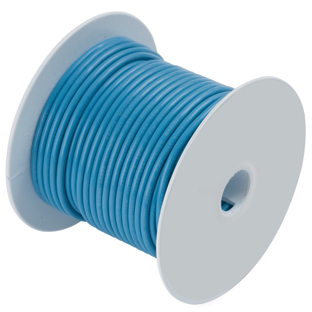 Ancor Light Blue 16 AWG Tinned Copper Wire - 100' - Deckhand Marine Supply