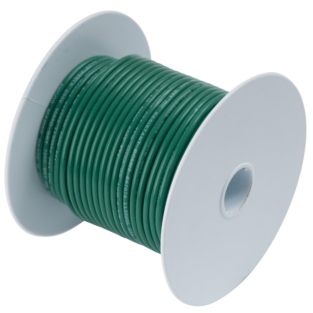 Ancor Green 16 AWG Tinned Copper Wire - 25' - Deckhand Marine Supply
