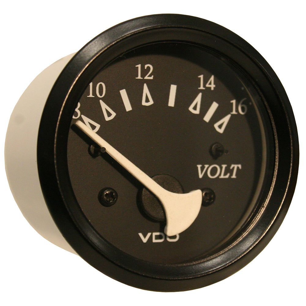 VDO Cockpit Marine 52mm (2-1/16") Voltmeter- Black Dial/Bezel - Deckhand Marine Supply