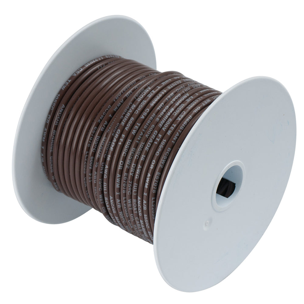 Ancor Brown 14 AWG Tinned Copper Wire - 15' - Deckhand Marine Supply