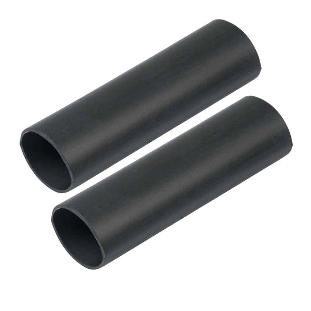 Ancor Heavy Wall Heat Shrink Tubing - 1" x 12" - 2-Pack - Black - Deckhand Marine Supply