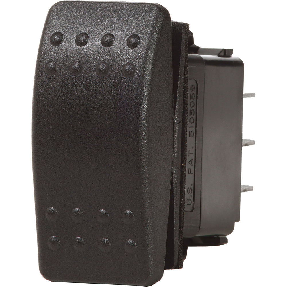 Blue Sea 7930 Contura II Switch SPST Black - OFF-(ON) - Deckhand Marine Supply