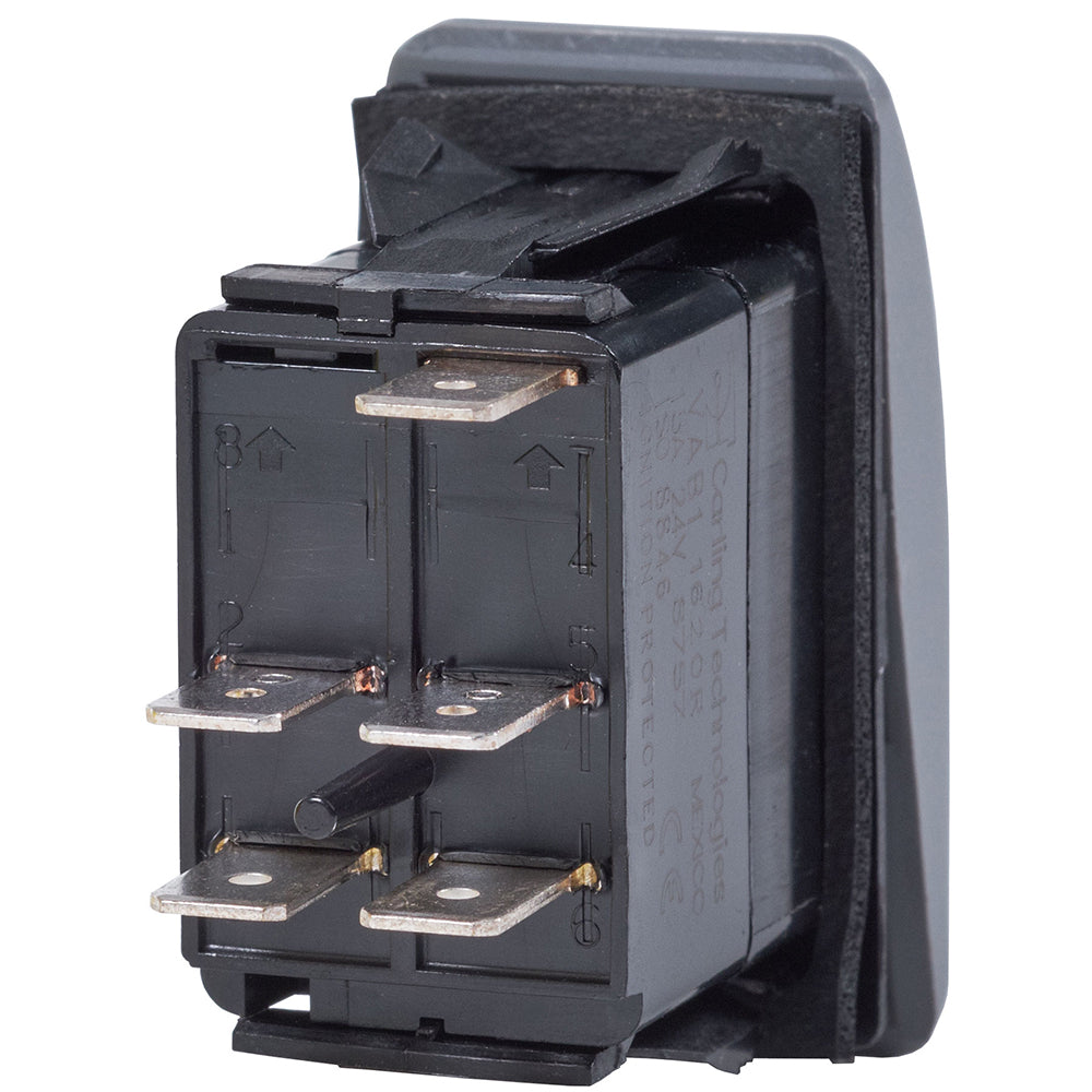 Blue Sea 7934 Contura II Switch DPST Black - OFF-ON - Deckhand Marine Supply