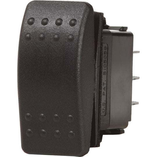 Blue Sea 7935 Contura II Switch DPST Black - OFF-(ON) - Deckhand Marine Supply